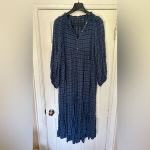 Blue gingham Freepeople Dress, lined